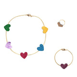 Set joyas corazones