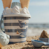 Set de playa helados azul ballenas Little Dutch