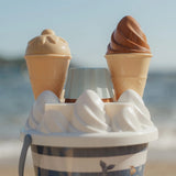 Set de playa helados azul ballenas Little Dutch
