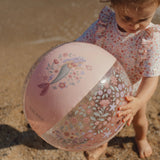 Pelota de playa rosa sirenitas Little Dutch