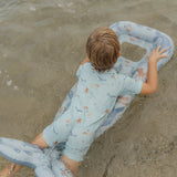 Colchoneta agua infantil azul cola ballena Little Dutch