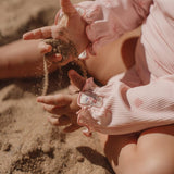 Bañador niña manga larga rosa conchitas Little Dutch