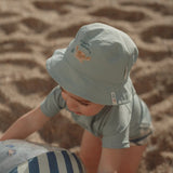 Gorro reversible bebé niño verde cangrejo Little Dutch