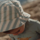 Gorro reversible bebé niño verde cangrejo Little Dutch