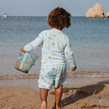 Bañador niño tipo short azul océano Little Dutch