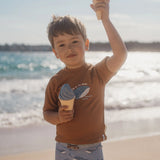 Set de playa helados azul ballenas Little Dutch
