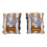 Manguitos niño raya marrón ballenas Little Dutch